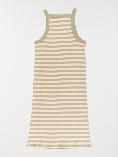 Robe maille côtelée rayée fille (XXS-M) Robe maille côtelée rayée fille (XXS-M)