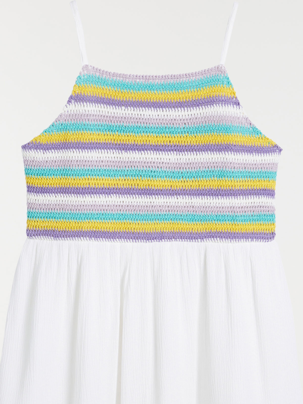 Robe crochet fille blanche (XXS-M) Robe crochet fille blanche (XXS-M)