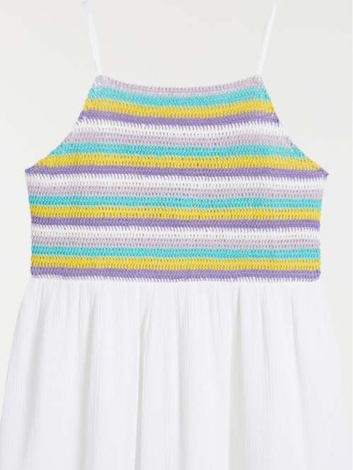 Robe crochet fille blanche (XXS-M) Robe crochet fille blanche (XXS-M)