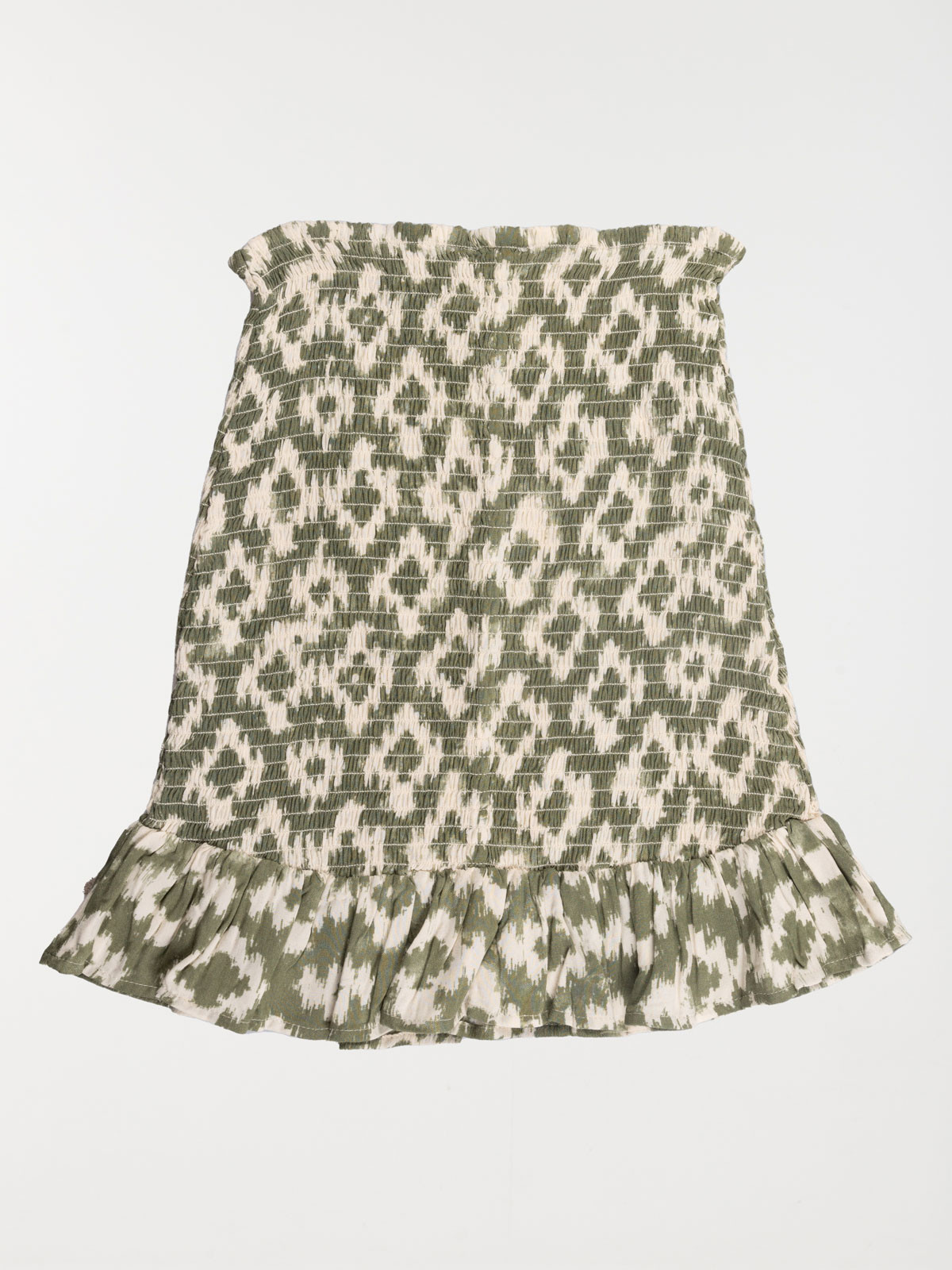 Jupe imprimée fille vert lichen (XXS-M)