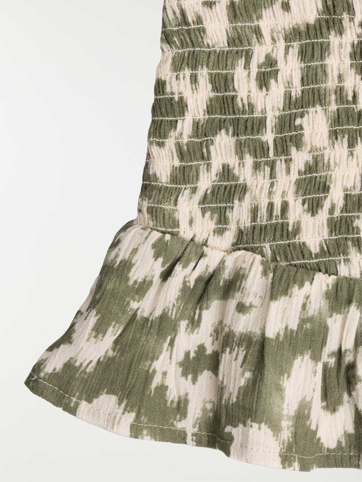 Jupe imprimée fille vert lichen (XXS-M)