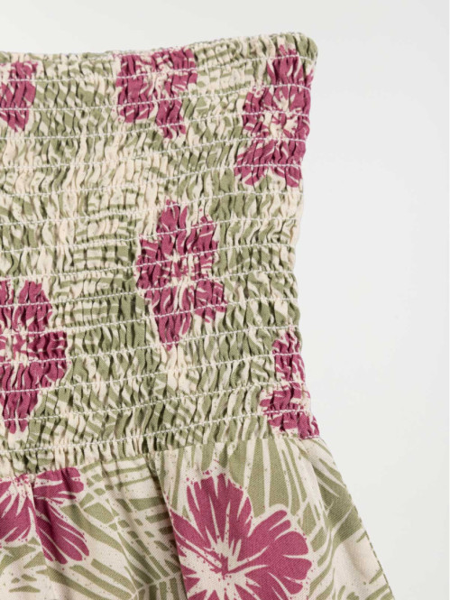 Jupe fleurs exotiques fille...