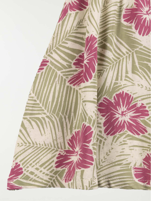 Jupe fleurs exotiques fille...