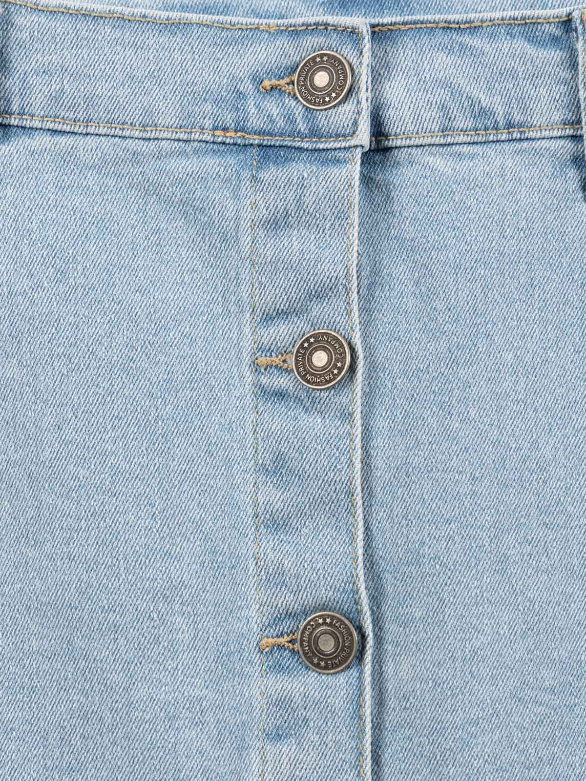 Jupe en jean boutonnée fille (XXS-M)
