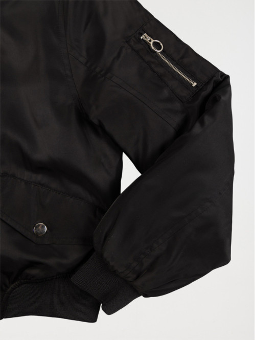 Blouson bombers noir fille (XXS-M) Blouson bombers noir fille (XXS-M)