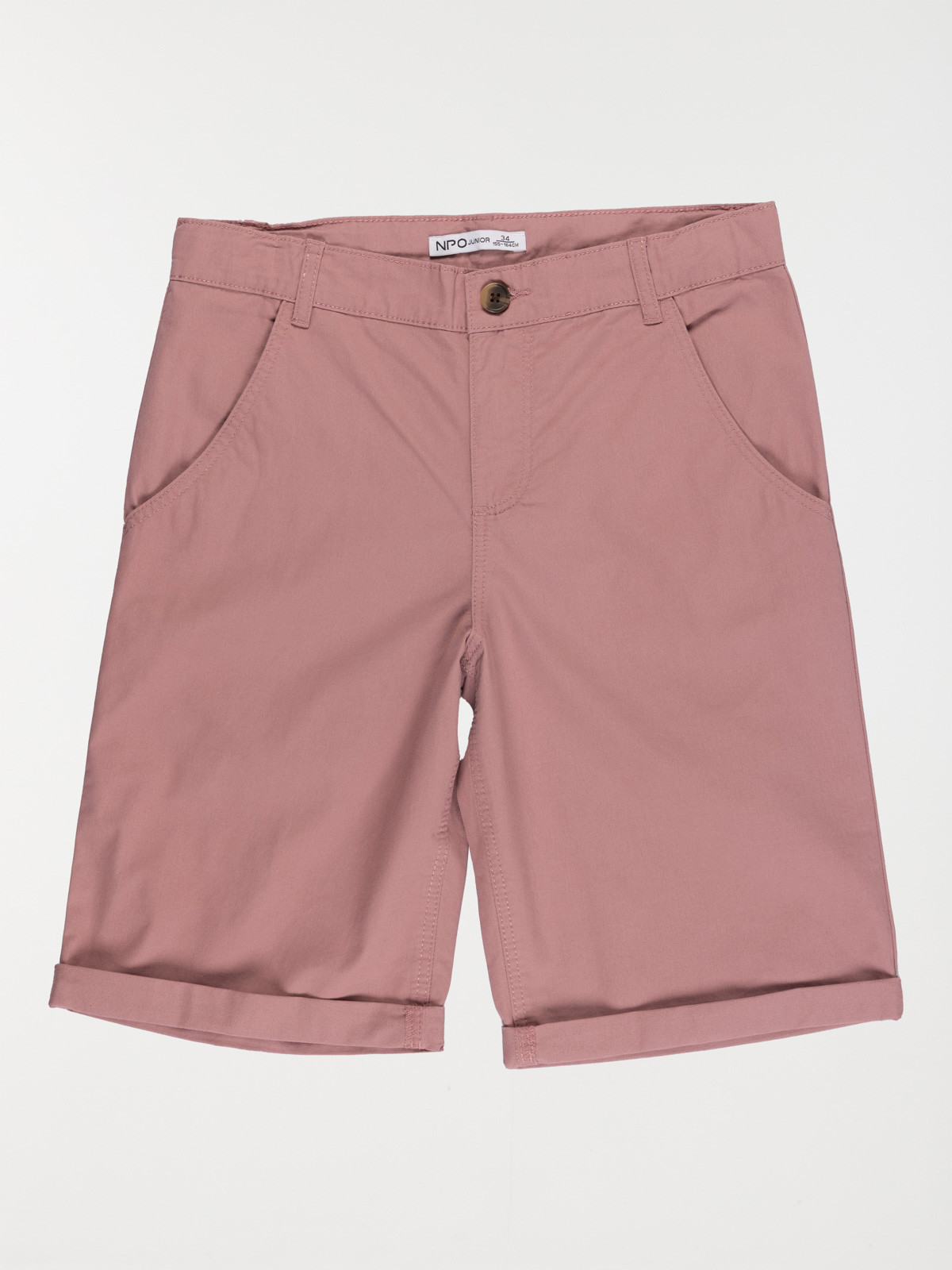 Bermuda chino vieux rose garçon (XXS-M)