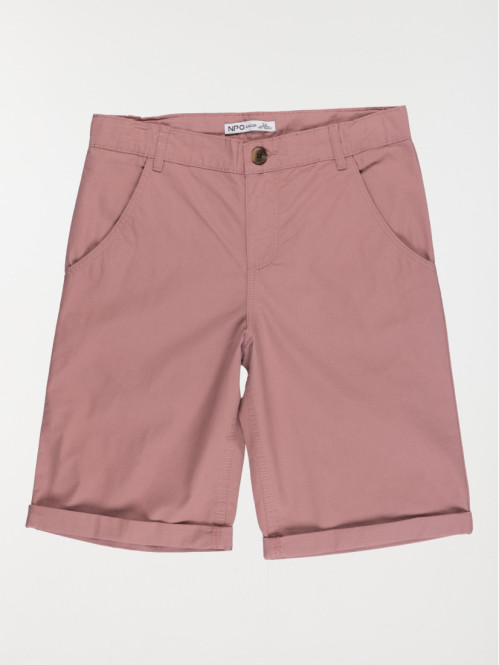 Bermuda chino vieux rose garçon (XXS-M)