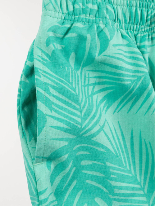 Bermuda motif feuillage garçon (XXS-M)