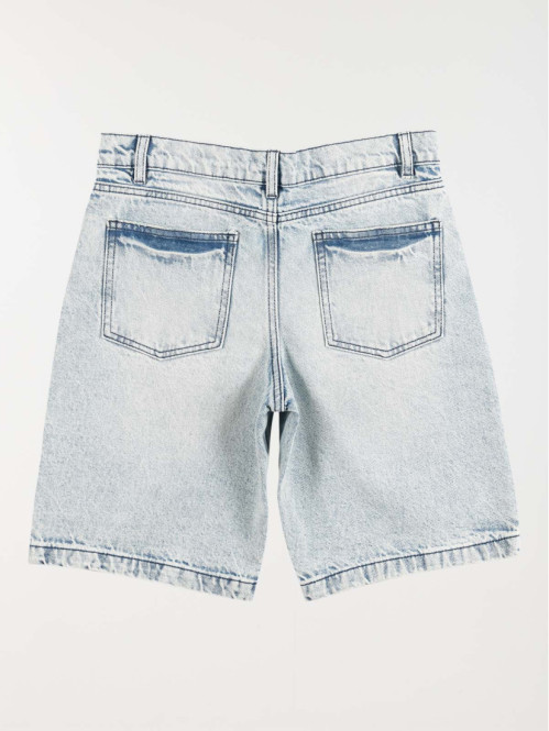 Bermuda bleach denim garçon (XXS-M)