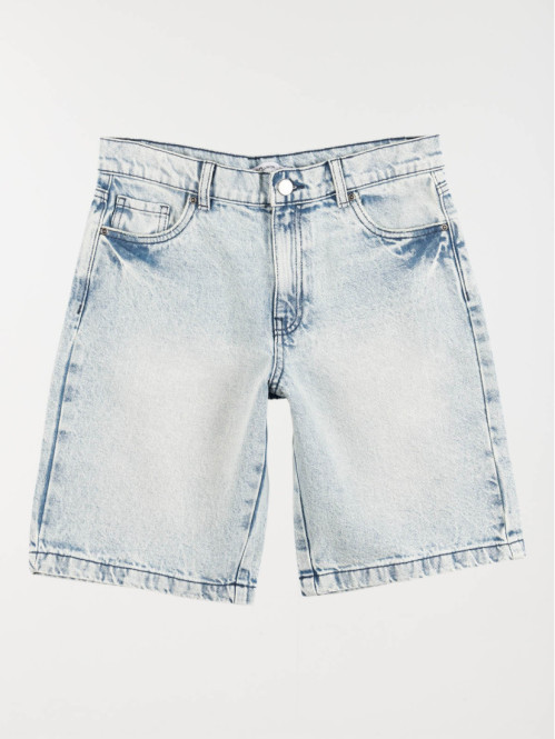 Bermuda bleach denim garçon (XXS-M)
