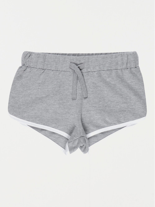 Short gris chiné fille (10-16A)