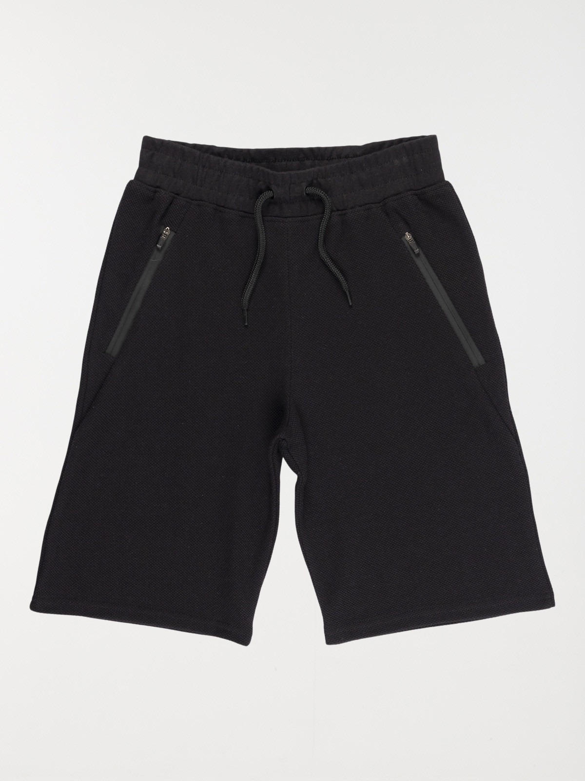 Short noir poches zippées garçon (XXS-M)
