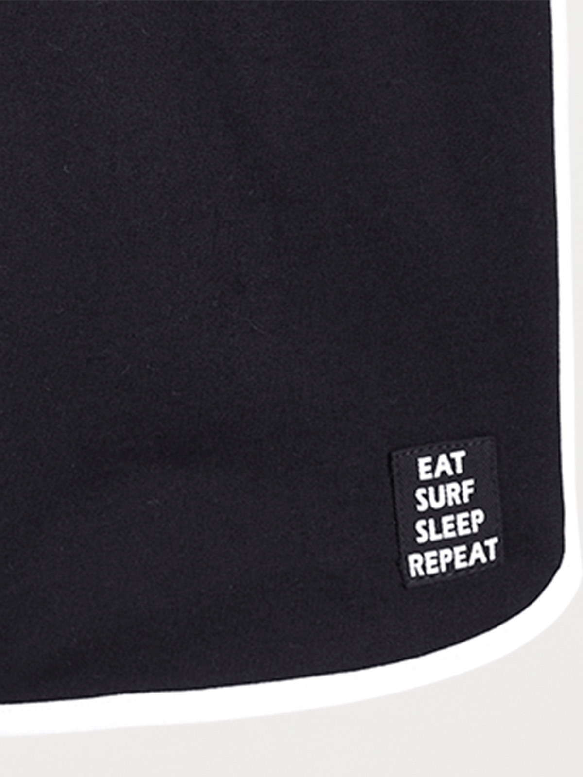 Short coton noir garçon (XXS-M)