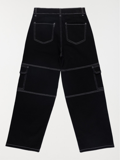 Pantalon fille cargo noir (XXS-M) Pantalon fille cargo noir (XXS-M)