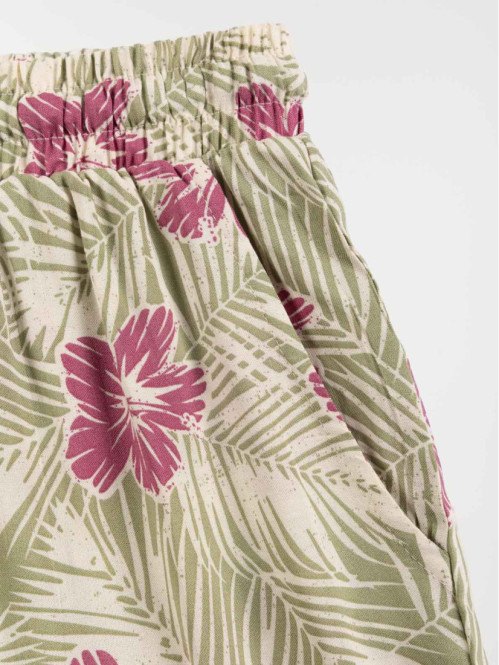 Pantalon large imprimé fille (XXS-M)