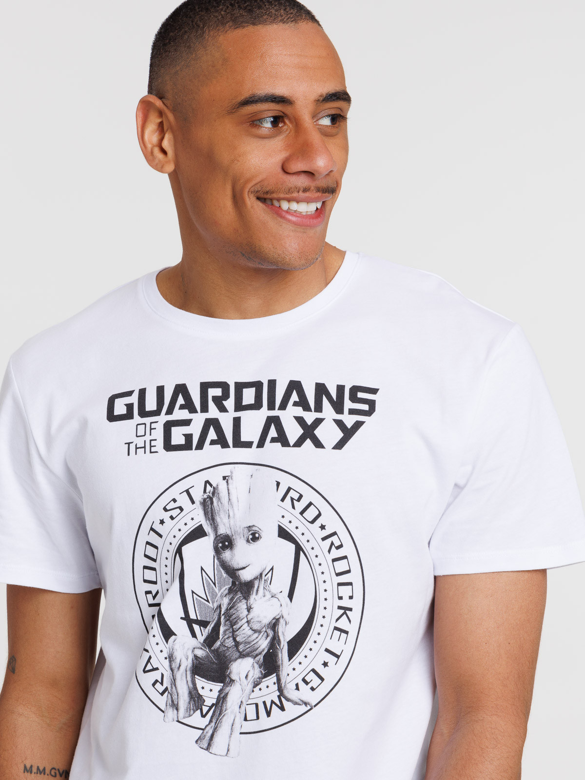 Tee-shirt guardians galaxy blanc homme