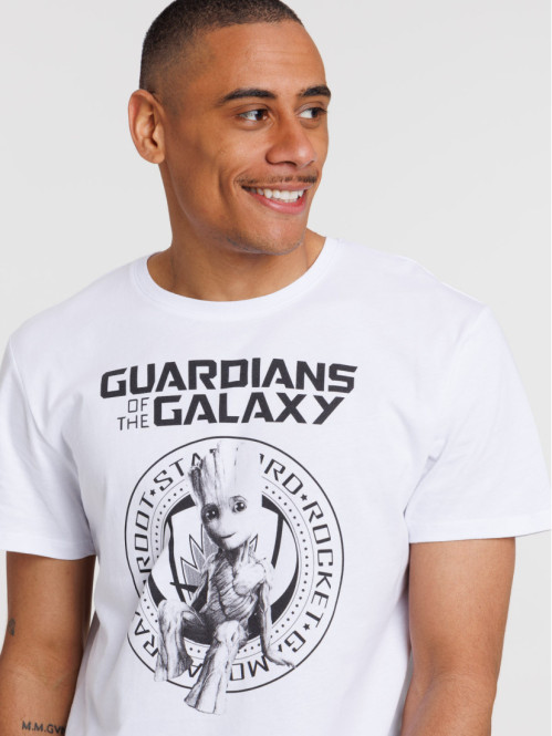 Tee-shirt guardians galaxy blanc homme