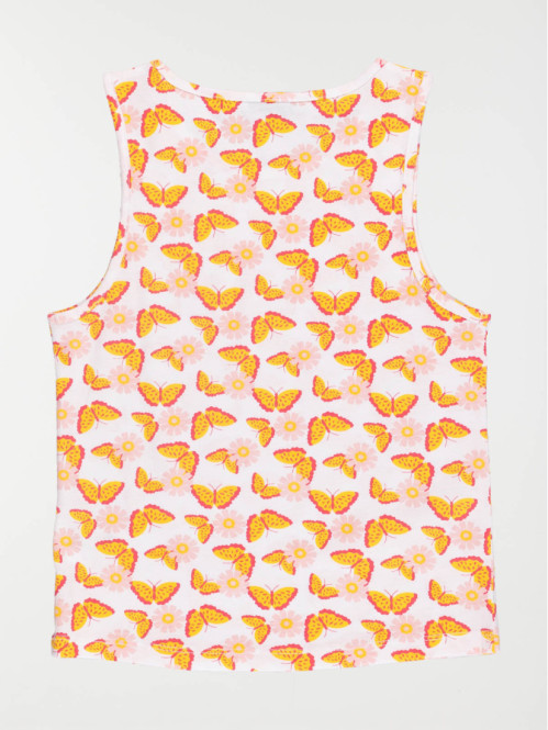 Débardeur imprimé papillon fille (3-12A)