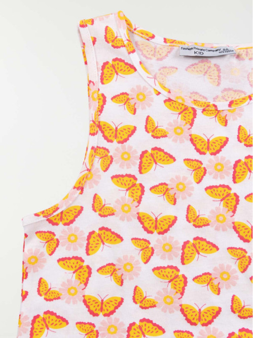 Débardeur imprimé papillon fille (3-12A)