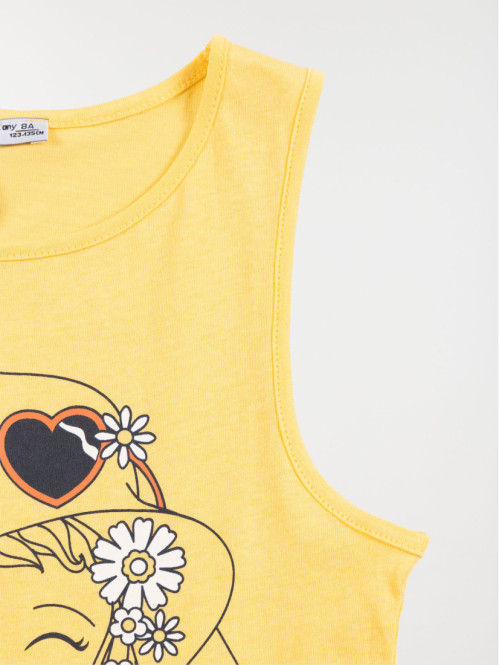 Débardeur motif fillette...