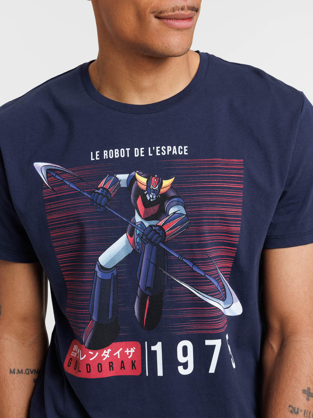 Tee-shirt Goldorak marine navy homme Tee-shirt Goldorak marine navy homme