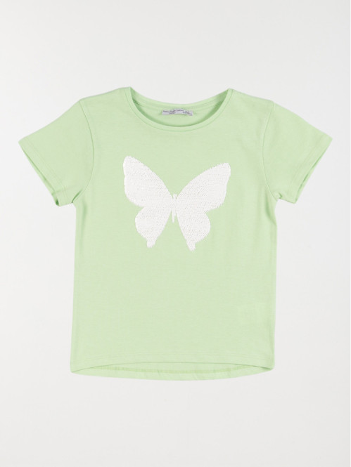 T-shirt papillon fille (3-12A)