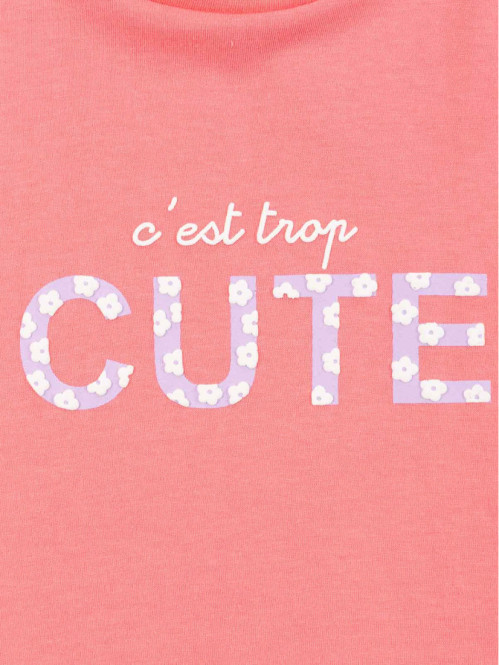 T-shirt sorbet fraise fille (3-12A)
