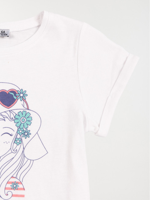 T-shirt imprimé fillette...