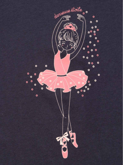 T-shirt danseuse étoile fille (3-12A)