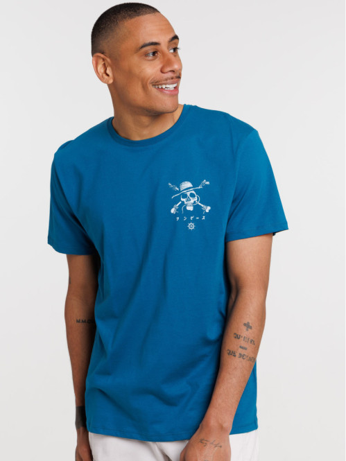 Tee-shirt bleu One piece homme
