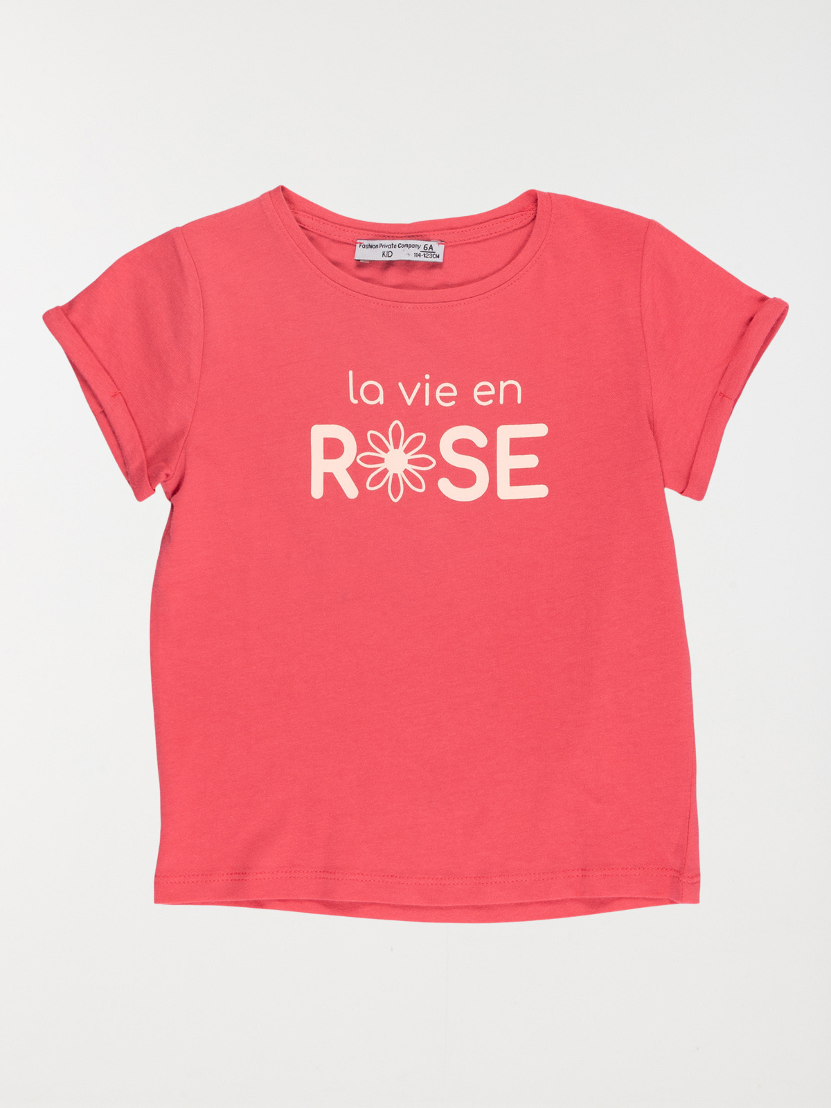 T-shirt la vie en rose fille (3-12A)