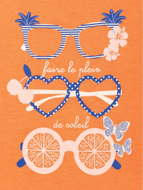 T-shirt lunettes fille (3-12A) T-shirt lunettes fille (3-12A)