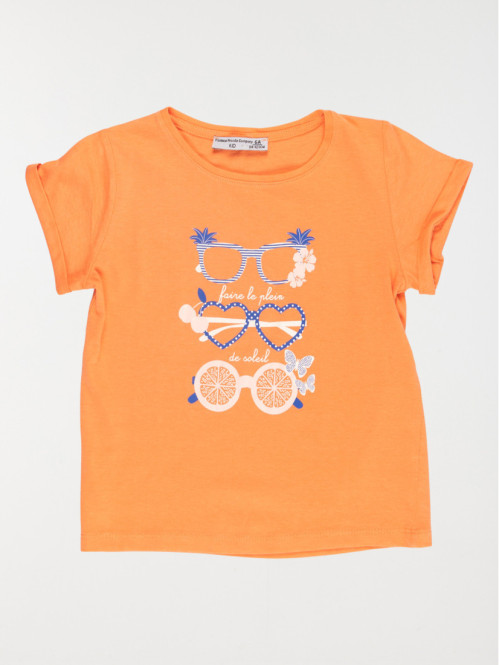 T-shirt lunettes fille (3-12A) T-shirt lunettes fille (3-12A)
