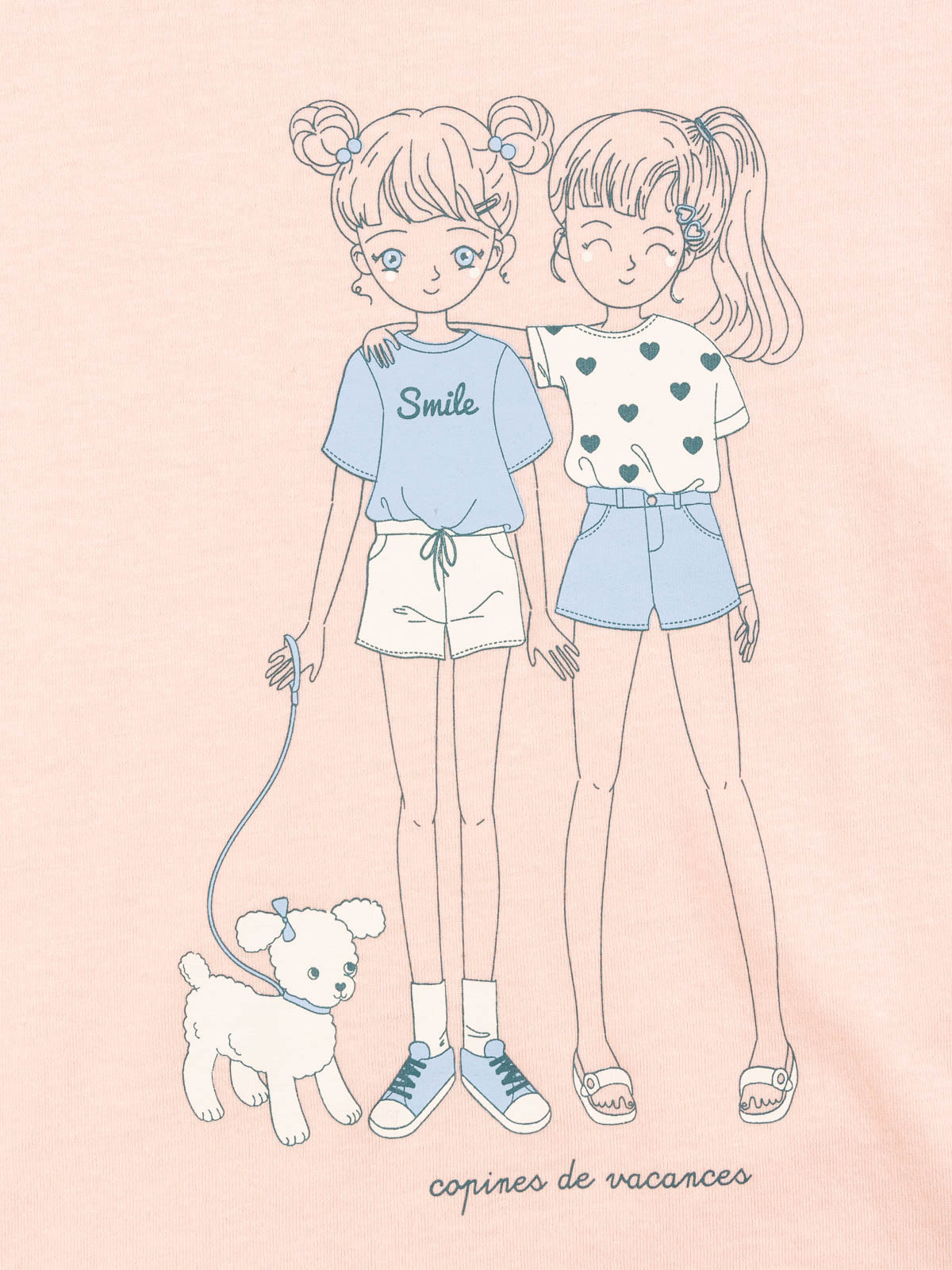 T-shirt copines vacances fille (3-12A) T-shirt copines vacances fille (3-12A)