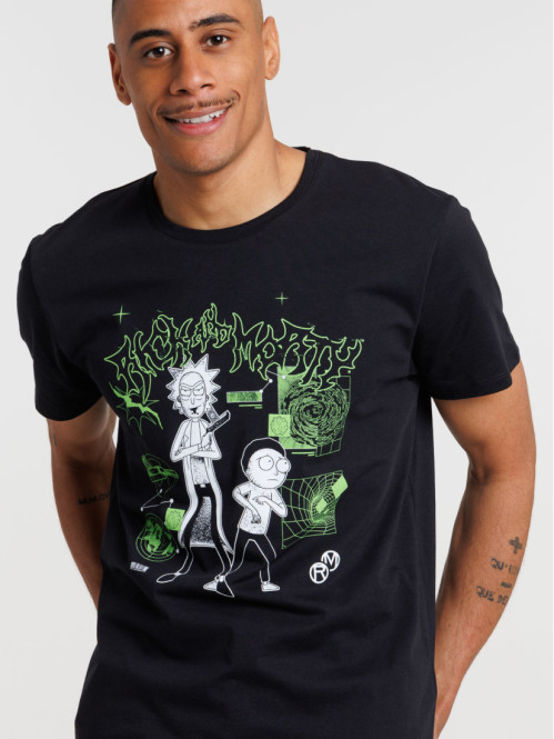 Tee-shirt noir Rick et...
