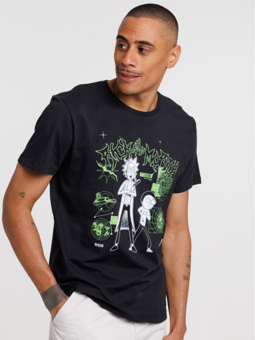 Tee-shirt noir Rick et...