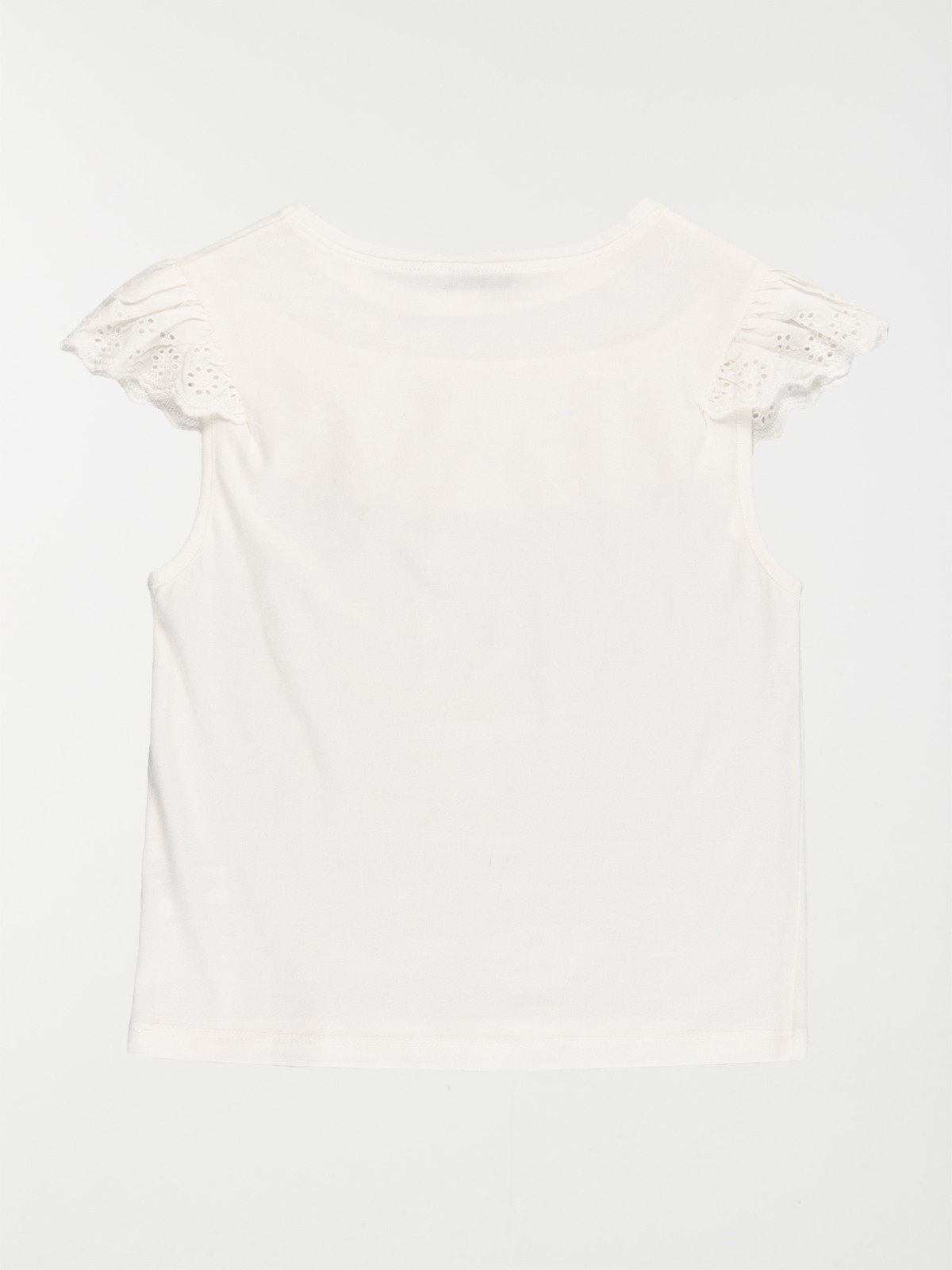 T-shirt broderie anglaise fille (3-12A) T-shirt broderie anglaise fille (3-12A)