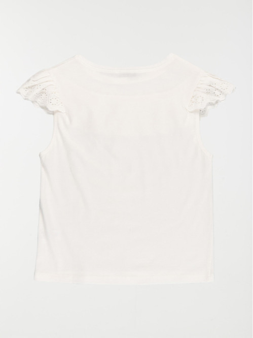 T-shirt broderie anglaise fille (3-12A) T-shirt broderie anglaise fille (3-12A)