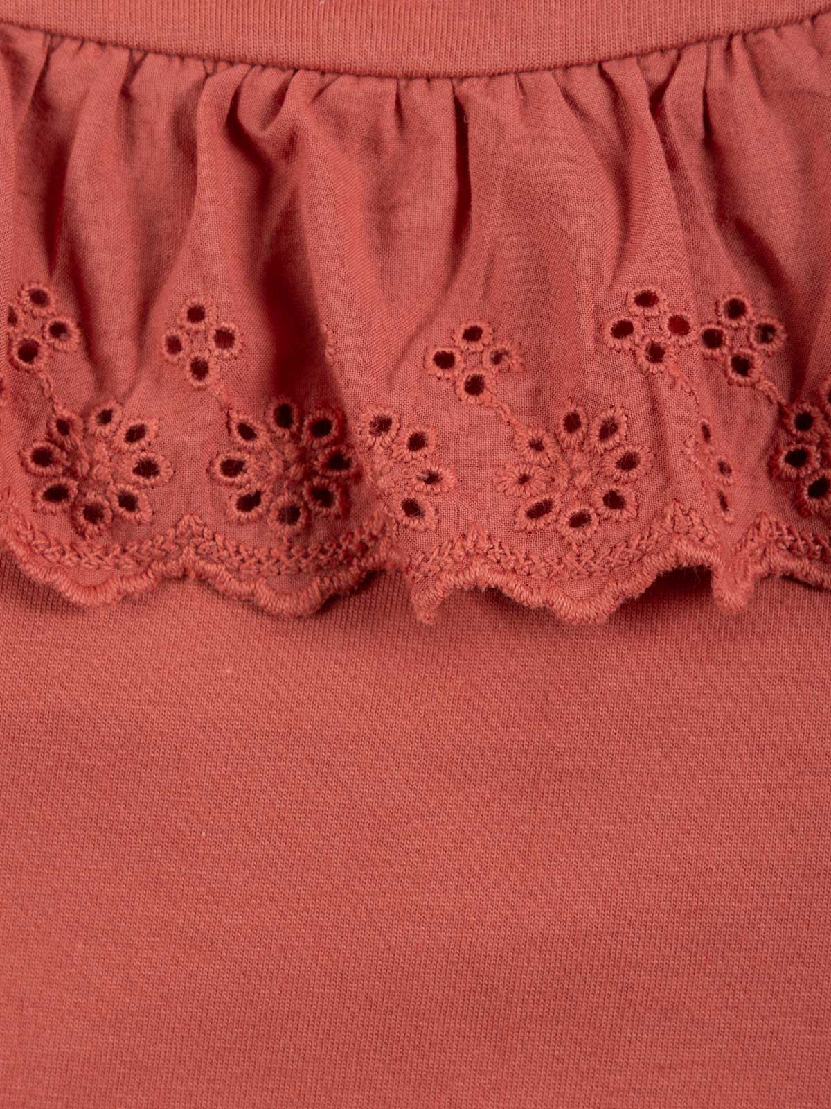 T-shirt fille broderie anglaise (3-12A)