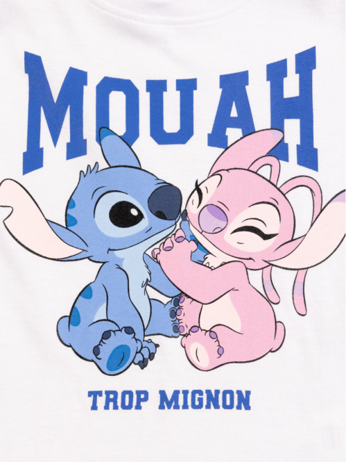T-shirt Stitch et Angel fille (3-12A) T-shirt Stitch et Angel fille (3-12A)