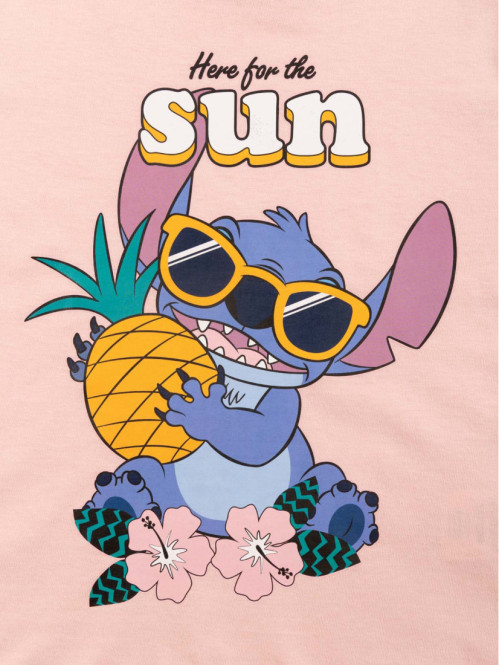 Tee-shirt Stitch chamallow fille (3-12A)