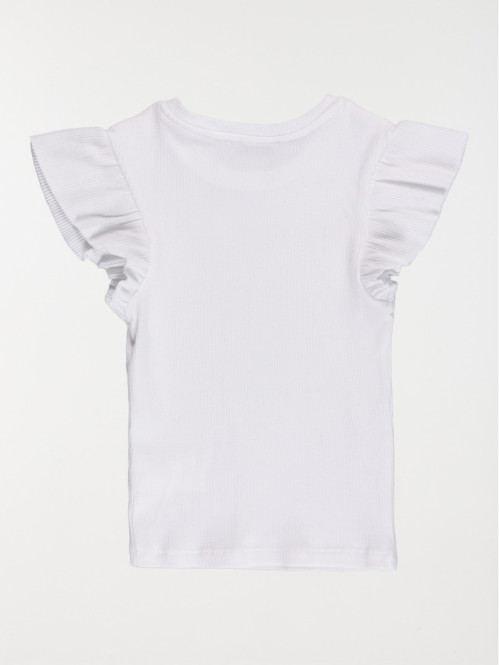 T-shirt manches volantées fille (3-12A)