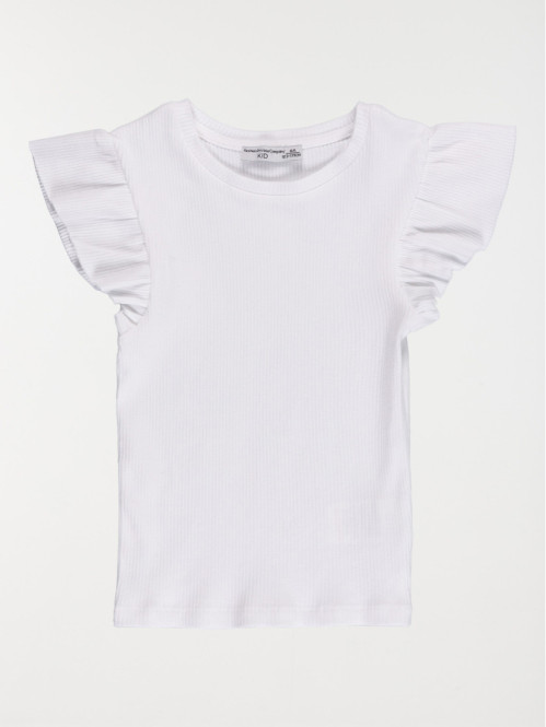 T-shirt manches volantées fille (3-12A)