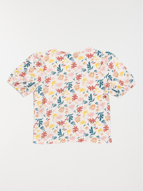 Tee-shirt motif tropical fille (3-12A) Tee-shirt motif tropical fille (3-12A)