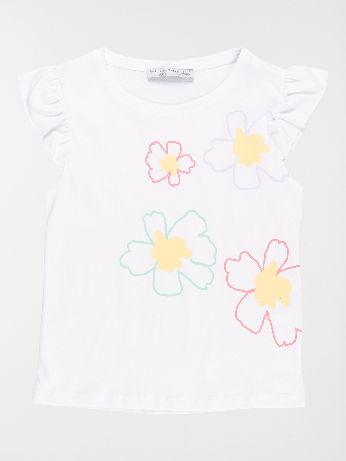 Tee-shirt fleurs crocus fille (3-12A)