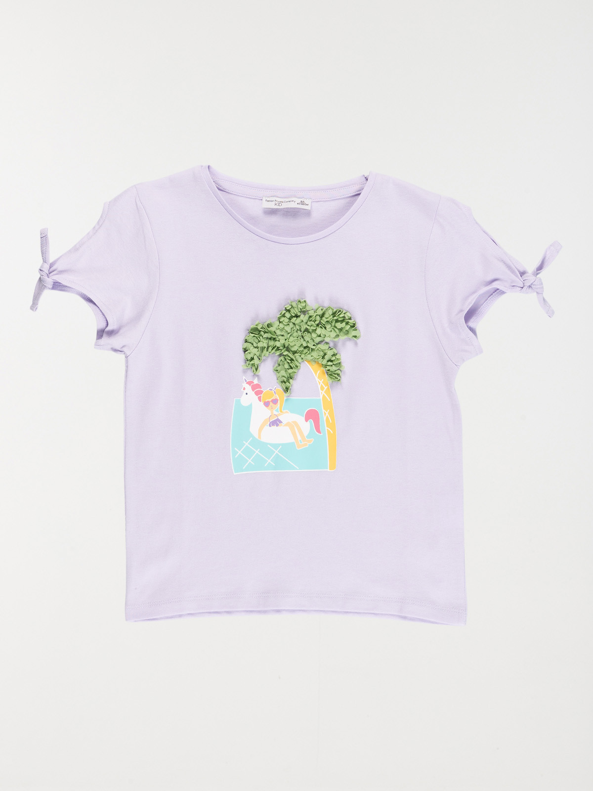 Tee-shirt motif lilas fille (3-12A)