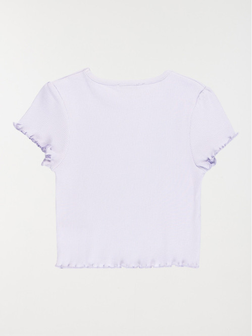 Tee-shirt découpe fleur...