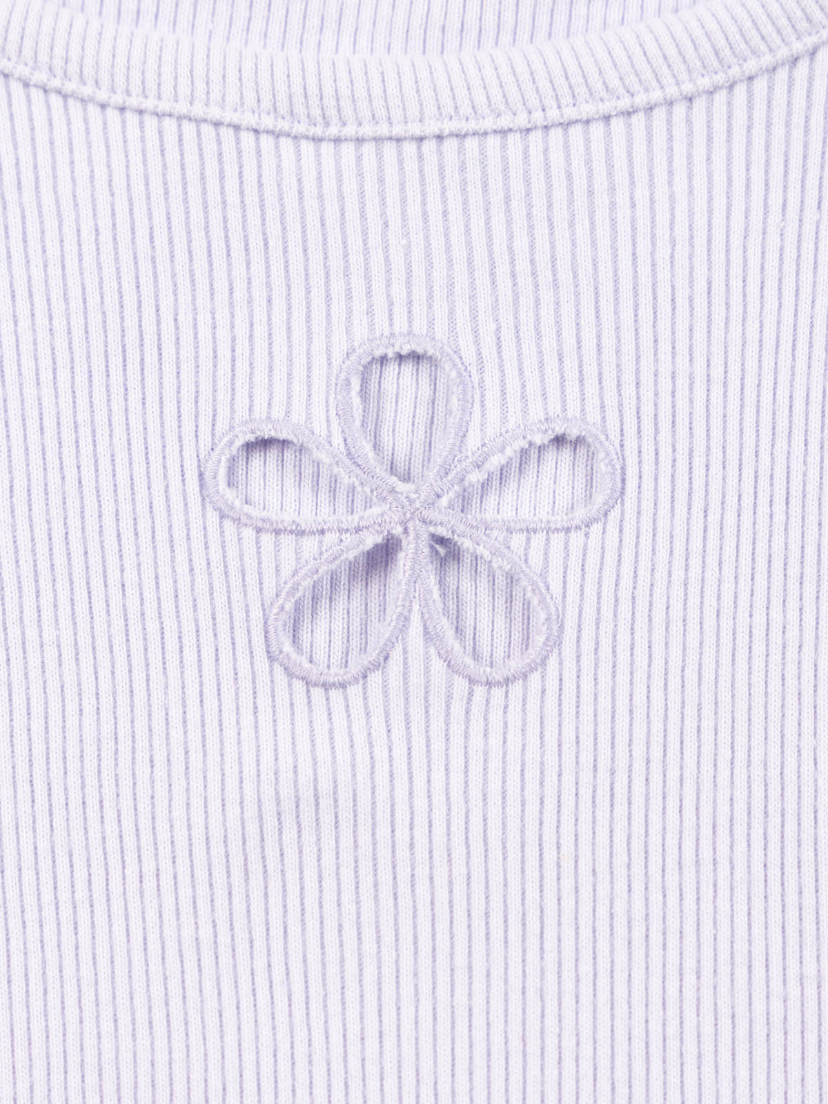 Tee-shirt découpe fleur fille (3-12A)