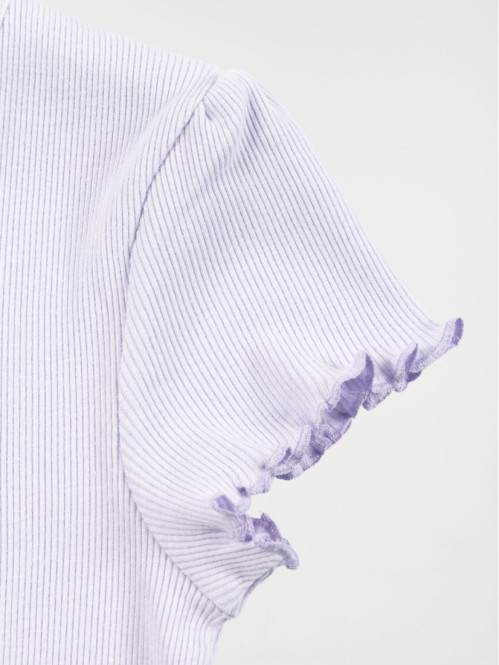 Tee-shirt découpe fleur...