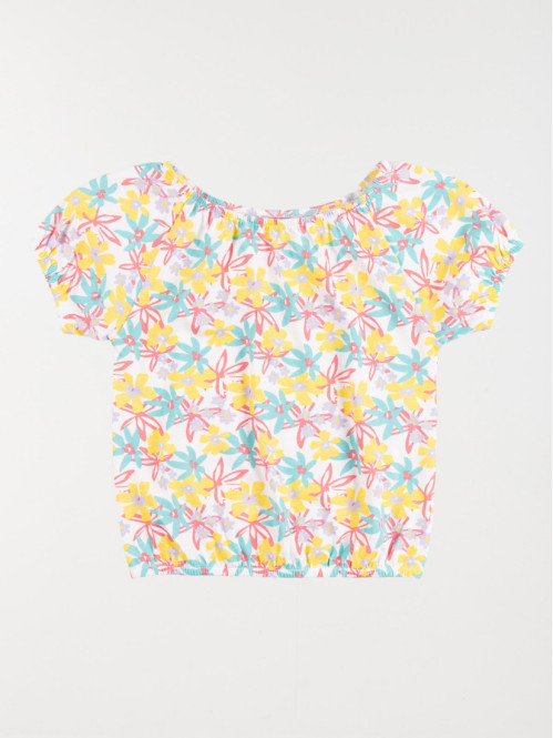 T-shirt motif tropical fille (3-12A)